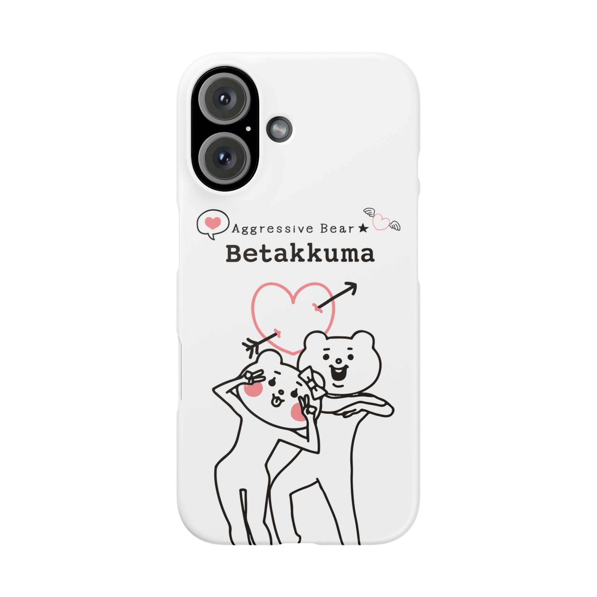 Betakkuma Arrow Heart Phone Case